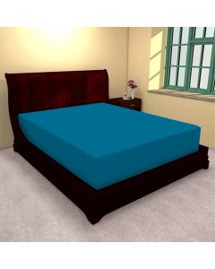 Husă de pat jerse - albastru - 100x200cm