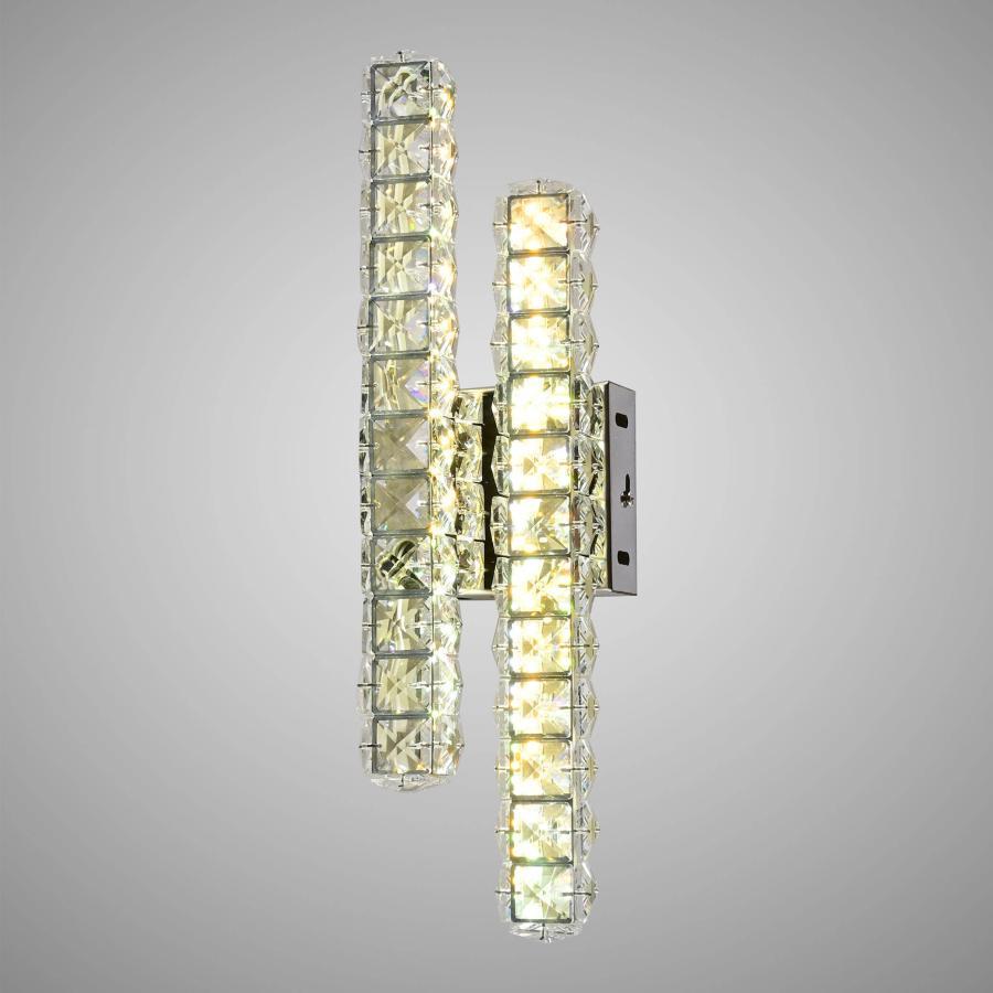 Aplica LED Cristal Oksana 20W, Argintiu